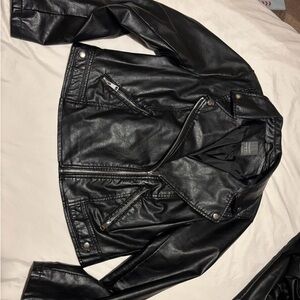 Primark Black Faux Leather Jacket